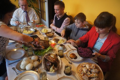 Uroczysty obiad gęsinowy w rodzinie państwa Wojdonów z Bydgoszczy (relacja z 2012 roku)