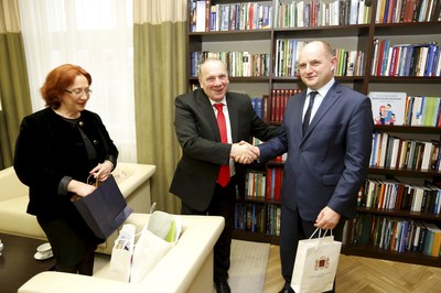 Delegacja z Gruzji podczas wizyty w Urzędzie Marszałkowskim, fot. Mikołaj Kuras