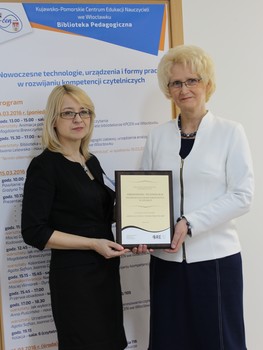 Dyrektor KPCEN Grażyna Troszyńska i Magda Brewczyńska