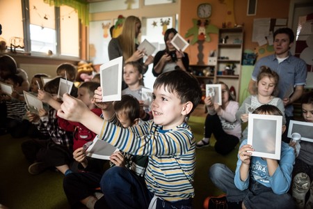 Zajęcia w przedszkolu w Łochowicach, fot. Tymon Markowski
