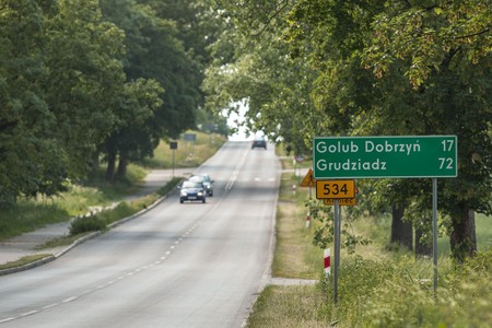 Zmodernizowana droga wojewódzka nr 534, fot. Szymon Zdziebło/tarantoga.pl