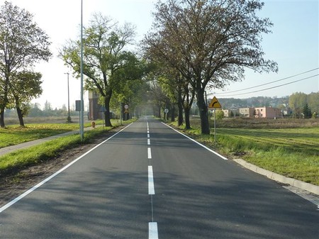 Zmodernizowana droga województwa 241 w Kcyni, fot. ZDW w Bydgoszczy