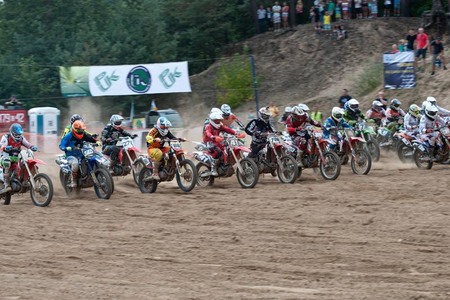 Zawody motocrossowe w Lipnie
