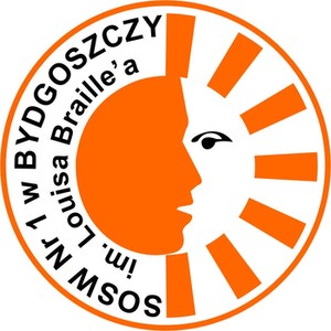 Logotyp Specjalnego Ośrodka Szkolno-Wychowawczego Nr 1 dla Dzieci i Młodzieży Słabo Widzącej i Niewidomej im. Louisa Braille'a w Bydgoszczy