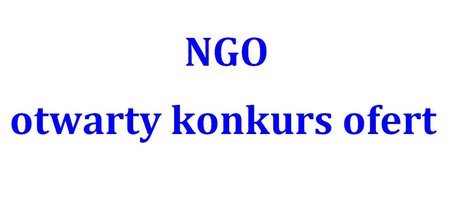 NGO otwarty konkurs ofert