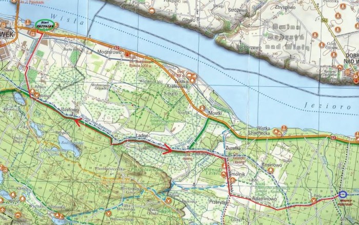 Mapa - Trasa rajdu liczy około 30 kilometrów