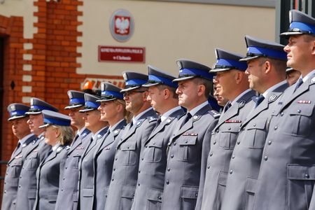Uroczyste otwarcie wyremontowanego budynku Komendy Powiatowej Policji w Chełmnie, fot. Mikołaj Kuras