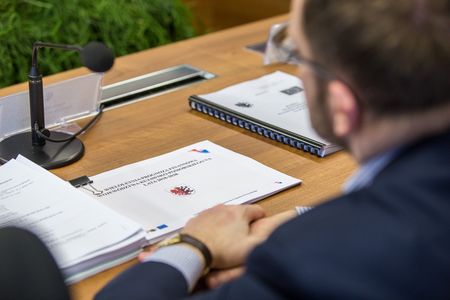Konferencja na temat budżetu inwestycyjnego na 2018 rok, fot. Szymon Zdziebło/tarantoga.pl
