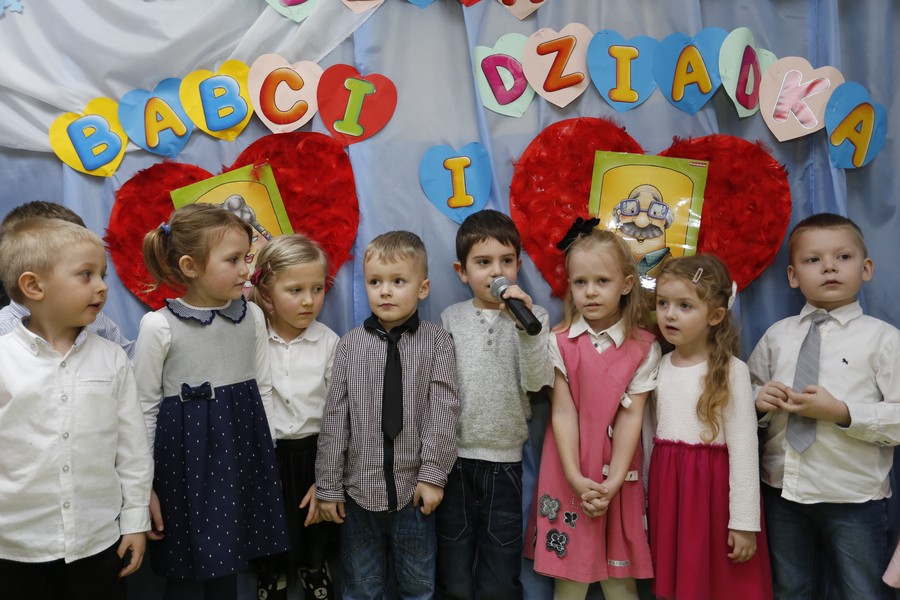 Dzieci z przedszkola Brzdąc w Chełmnie, fot. Mikołaj Kuras