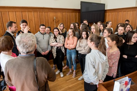Wizyta uczniów z Angers w Urzędzie Marszałkowskim, fot. Łukasz Piecyk