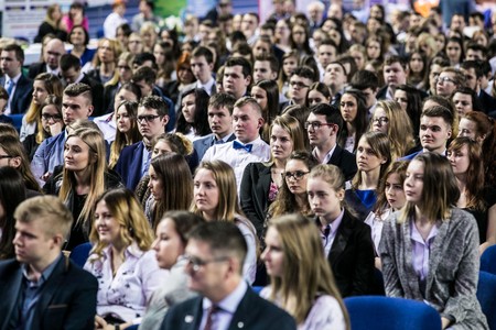 Uroczyste wręczenie stypendiów na rok szkolny 2017/2018 uczniom szkół zawodowych, fot. Andrzej Goiński