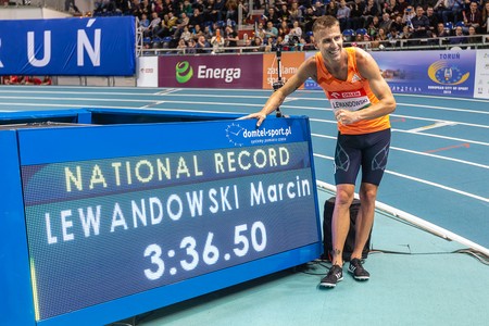 Wydarzeniem mitingu był rekord Polski w biegu na 1500 metrów Marcina Lewandowskiego, fot. Szymon Zdziebło/tarantoga.pl