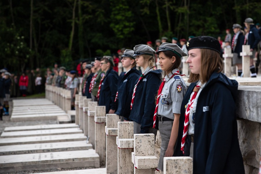 Obchody 75.rocznicy bitwy pod Monte Cassino, fot. Konrad Kmieć, Karolina Piotrowska/ZHP