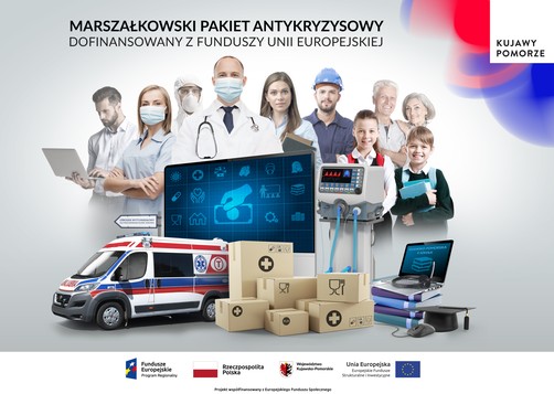 Animacja - Marszałkowski Pakiet Antykryzysowy dofinansowany z funduszy Unii Europejskiej
