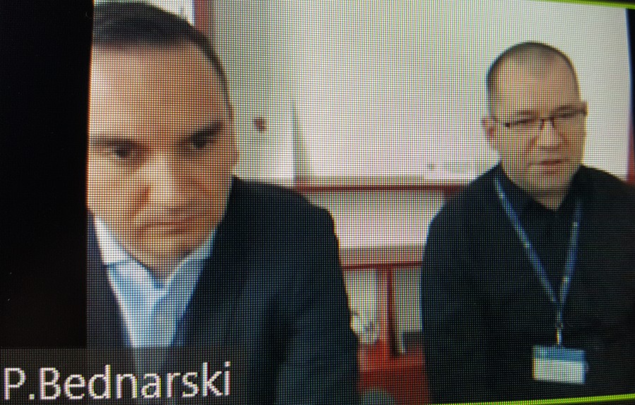 Od prawej p. P. Bednarski, p. T. Kamiński podczas posiedzenia Zespołów działających przy K-P WRDS, fot. Beata Wiśniewska