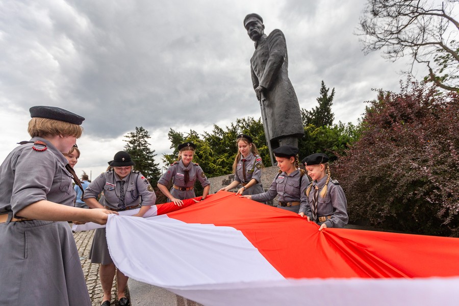 Obchody 77. rocznicy Powstania Warszawskiego w Toruniu, fot. Szymon Zdziebło dla UMWKP