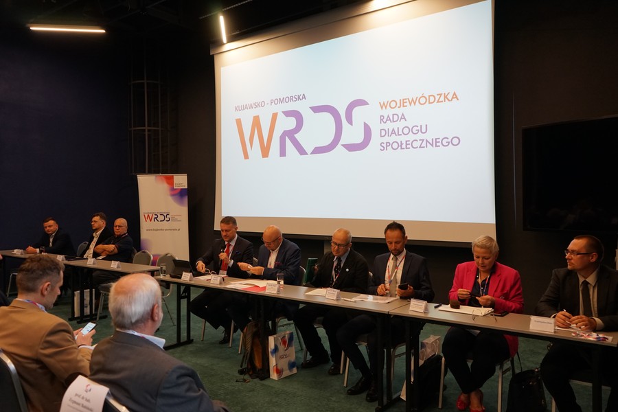 Prezydium K-P WRDS, prelegenci podczas posiedzenia Rady w Żninie, fot. Aleksandra Kurczewska
