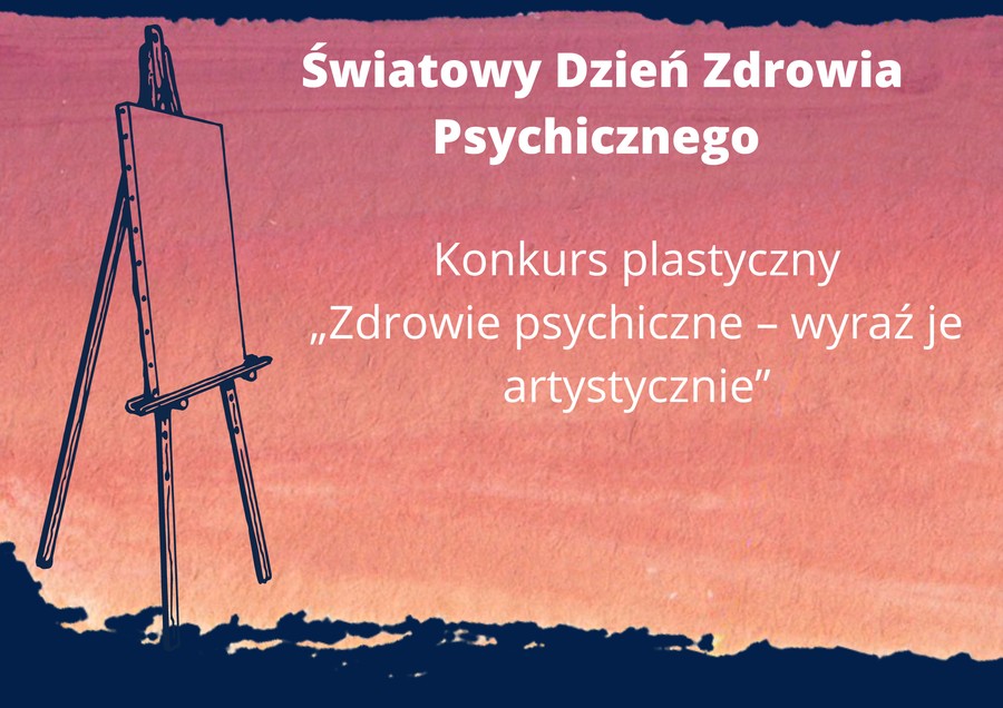 Światowy Dzień Zdrowia Psychicznego - konkurs plastyczny „Zdrowie psychiczne – wyraź je artystycznie”, grafika: Beata Wąsik