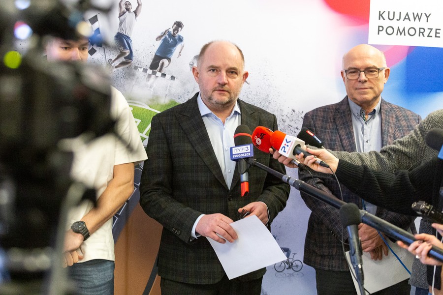Briefing prasowy Copernicus Cup 2023, fot. Szymon Zdziebło/tarantoga.pl dla UMWKP