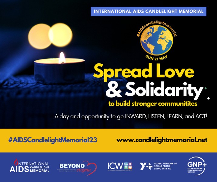 Grafika - Międzynarodowy Dzień Pamięci o Zmarłych na AIDS – International AIDS Candlelight Memorial