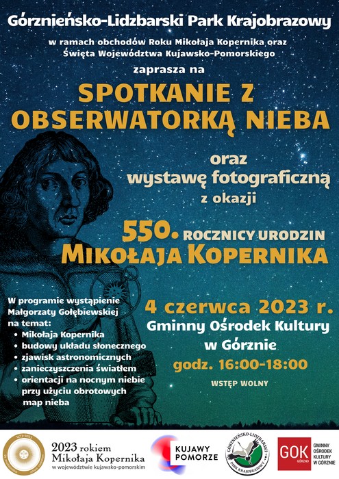 Plakat - Spotkanie z obserwatorką nieba w GLPK