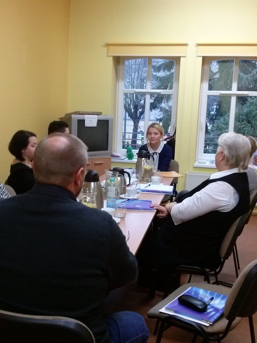 Spotkanie superwizyjne prowadzone przez p. Katarzynę Łęgowską, Chełmno 1.XII.2017 r., fot. Biuro Wsparcia Rodziny i Przeciwdziałania Przemocy
