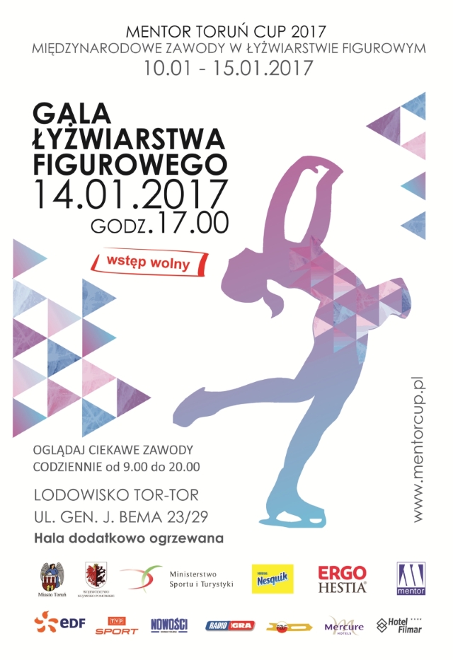 Plakat - 16. edycja międzynarodowego turnieju Mentor Toruń Cup 2017
