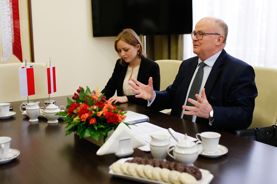 Spotkanie z ambasadorem Thomasem M. Buchsbaumem, fot. Mikołaj Kuras dla UMWKP 