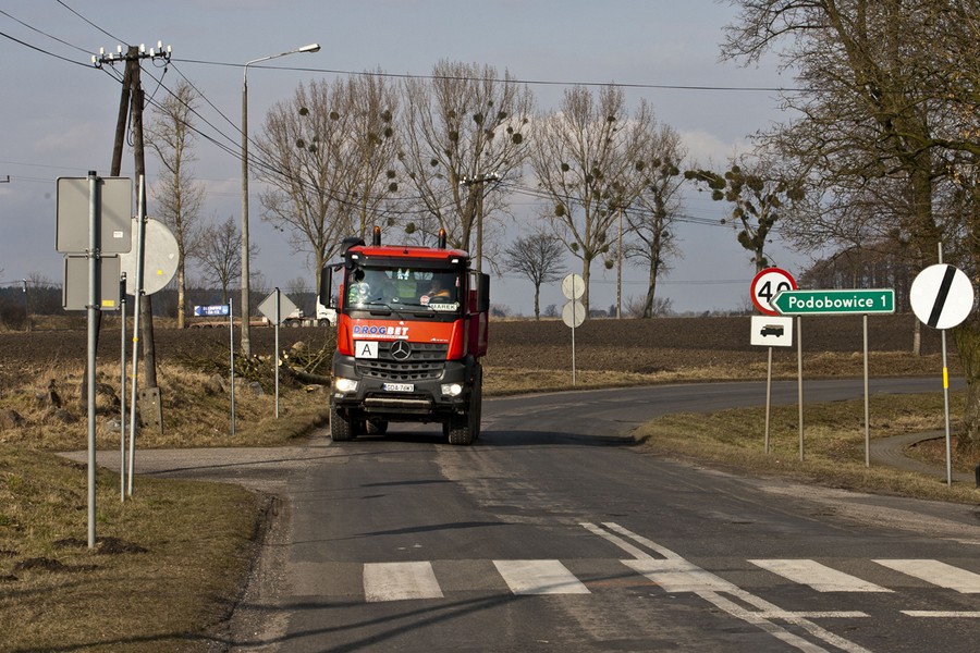 Uroczyste rozpoczęcie przebudowy drogi w Słębowie, fot. Tymon Markowski