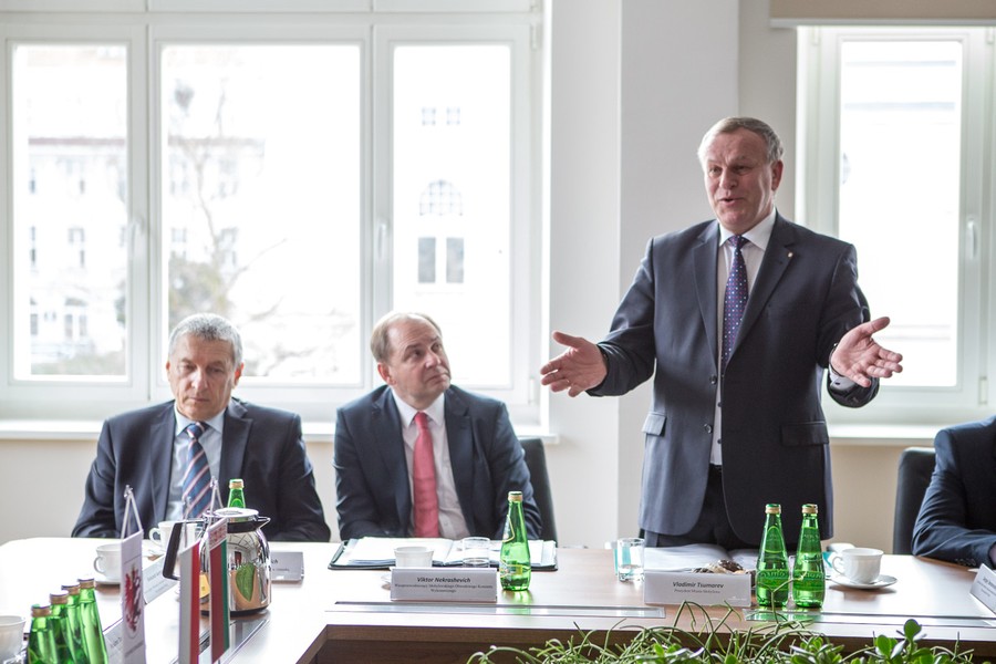 Spotkanie delegacji białoruskiej z przedstawicielami władz województwa kujawsko-pomorskiego, fot. Szymon Zdziebło dla UMWKP