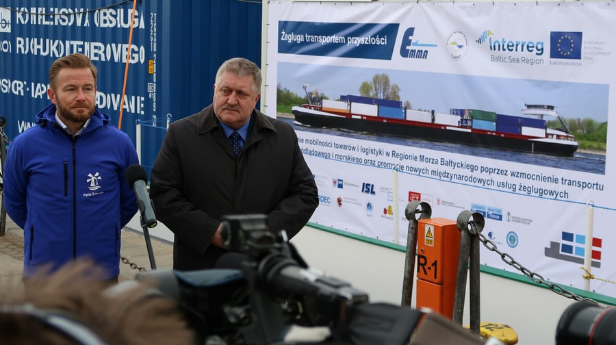 Inauguracja rejsu kontenerowego w Porcie Gdańsk, fot. Rafał Modrzewski