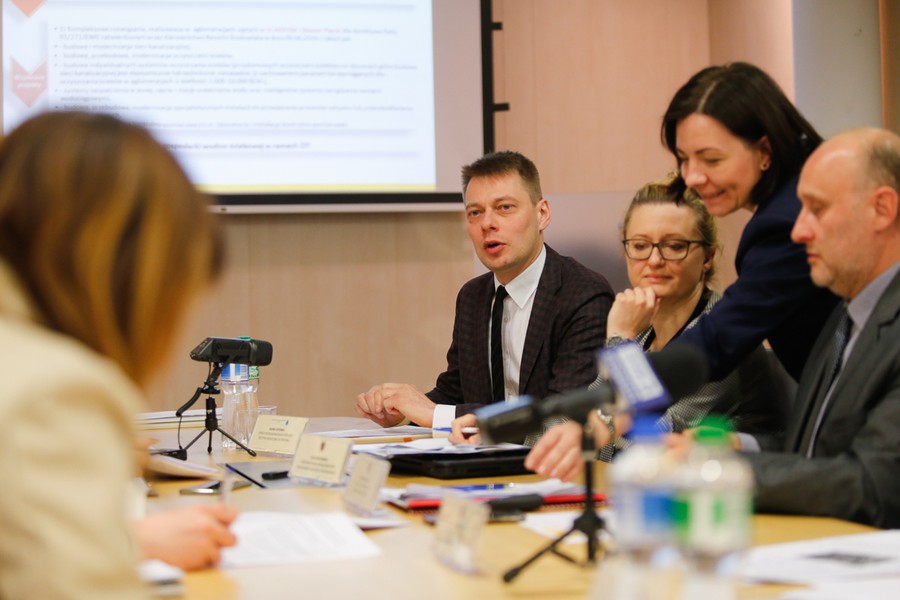 20.04.2017 r., Konferencja prasowa po kwietniowym Komitecie Monitorującym RPO, fot. Mikołaj Kuras