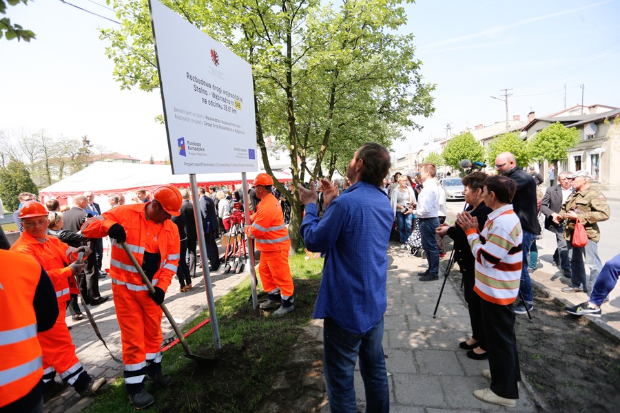 Uroczystość rozpoczęcia budowy drogi nr 548 w Lisewie, fot. Mikołaj Kuras
