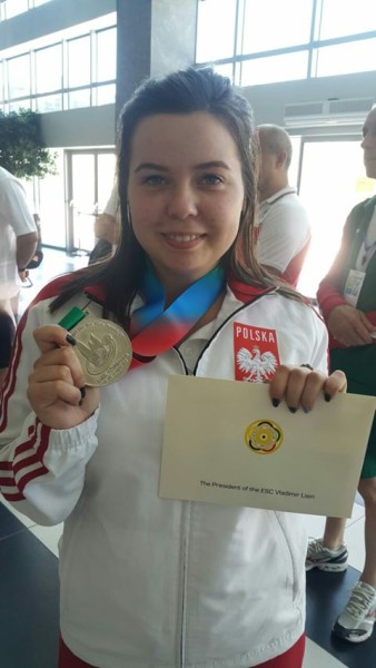Klaudia Breś z Zawiszy Bydgoszcz zdobyła srebro w konkurencji pistolet sportowy 30x30