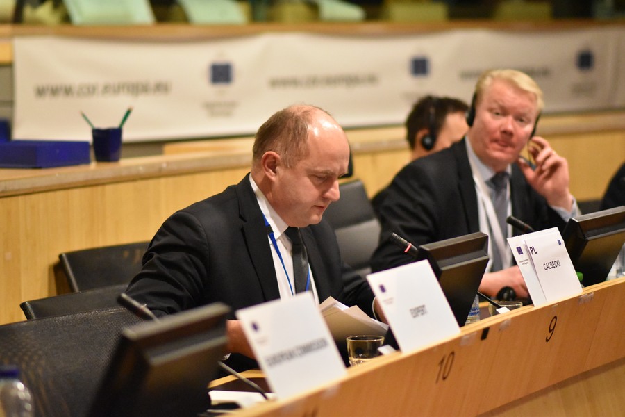 Posiedzenie Komisji Zasobów Naturalnych Komitetu Regionów Unii Europejskie, 20 listopada 2017, fot. Mieszko Matusiak/UMWKP