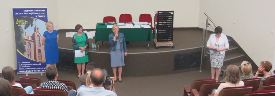 dr Małgorzata Kaczmarek, Regina Strzemeska, Agnieszka Przybyszewska (wicedyrektor KPCEN w Toruniu), Zofia Spalińska