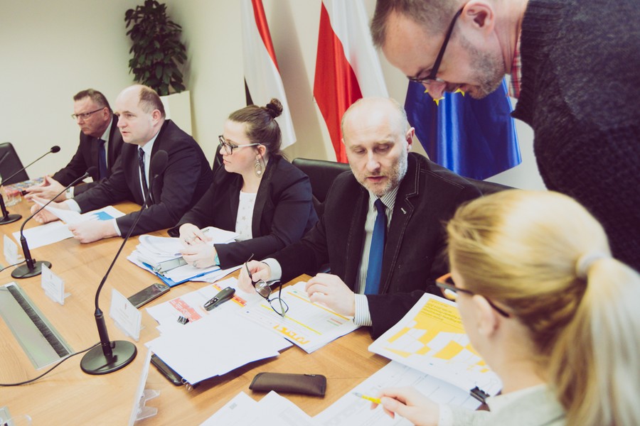 Konferencja prasowa na temat stanu wdrażania Regionalnego Programu Operacyjnego, fot. Andrzej Goiński