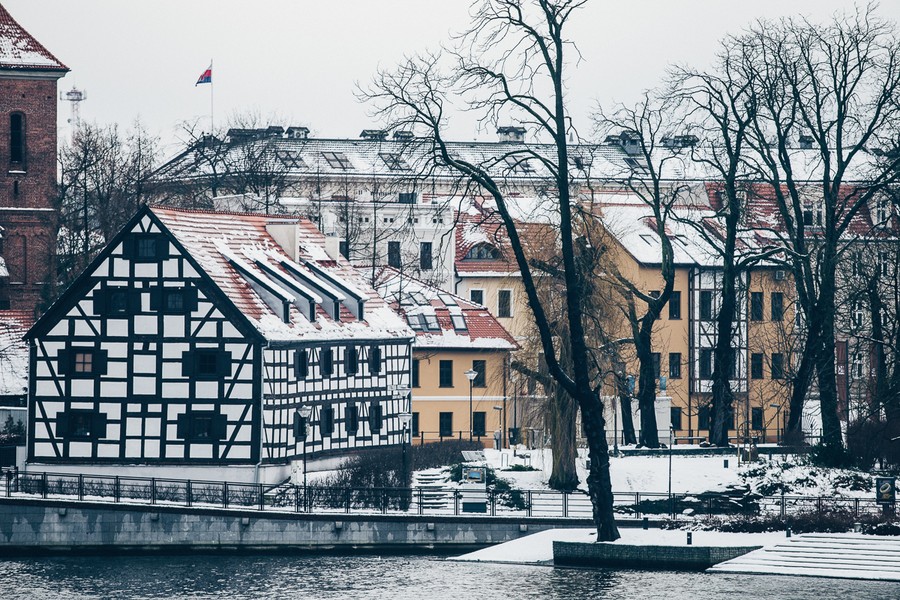 Bydgoszcz zimową porą, fot. Filip Kowalkowski