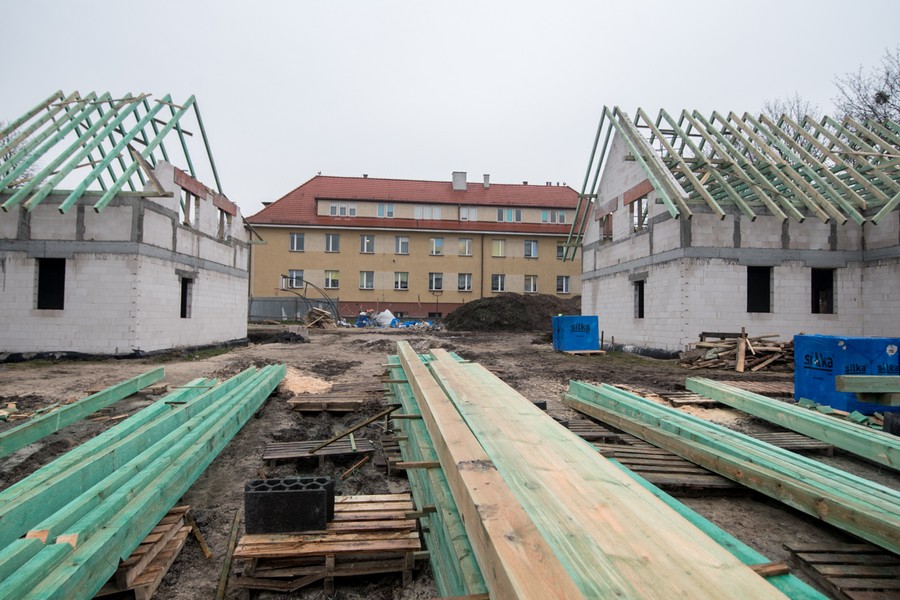Budowa dwóch domów dziecka w Chełmnie, fot. Łukasz Piecyk