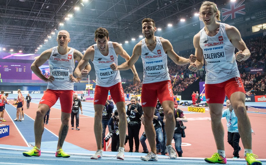Polska sztafeta mężczyzn 4x400 metrów, fot. Paweł Skraba