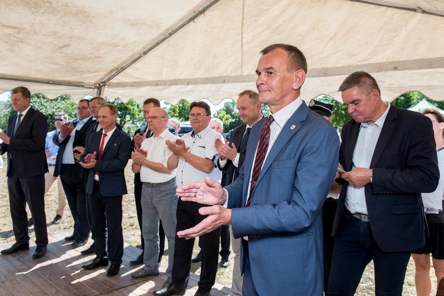Uroczystość podpisania umowy z wykonawcą przebudowy drogi nr 554, fot. Łukasz Piecyk