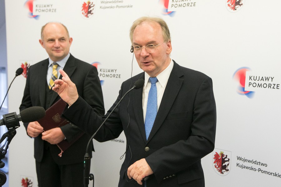 Wizyta premiera Saksonii-Anhalt, fot. Andrzej Goiński/UMWKP