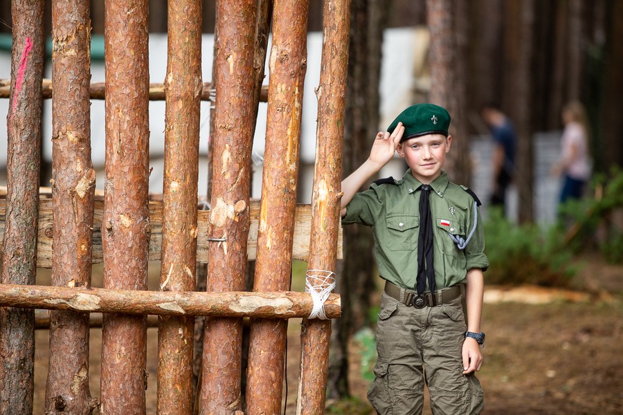 Obóz harcerski w Harcerskim Ośrodku Obozowym "Pólko" fot. Filip Kowalkowski