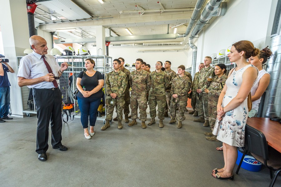 Wizyta żołnierzy z USA w gminie Łubianka, fot. Szymon Zdziebło/Tarantoga.pl