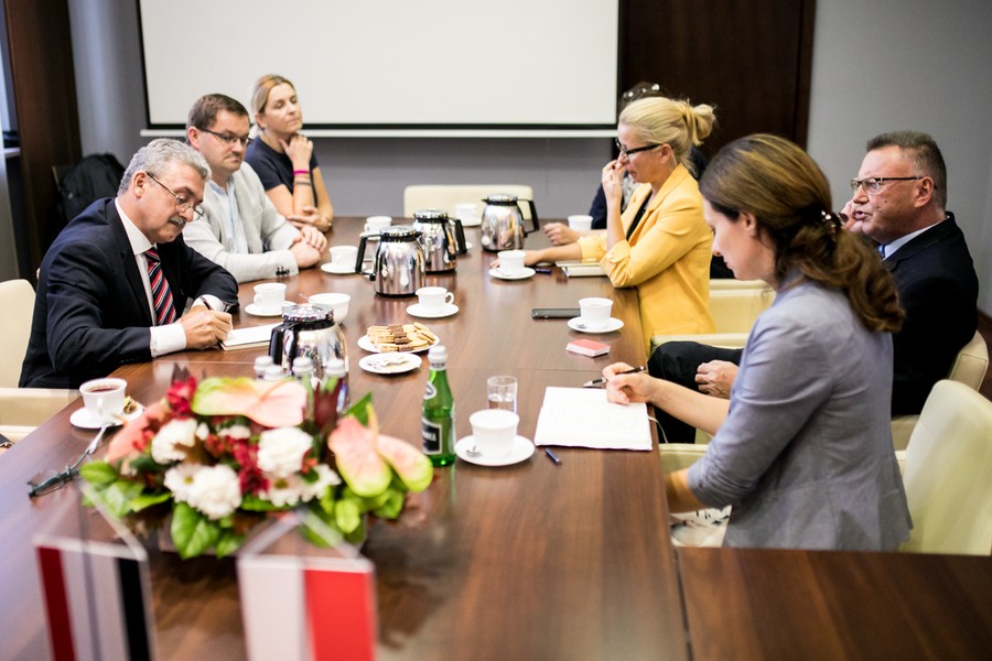 Wizyta ambasadora Chile w Urzędzie Marszałkowskim, fot. Andrzej Goiński