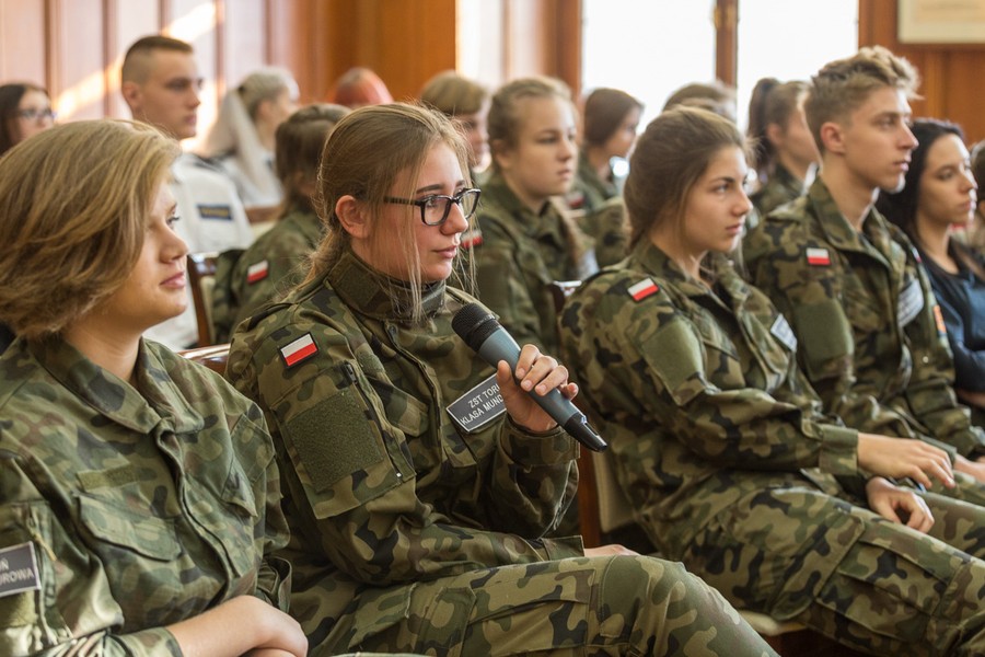Wizyta żołnierzy amerykańskich w Urzędzie Marszałkowskim, 11 października 2018 r., fot. Szymon Ździebło /www.tanatoga.pl 