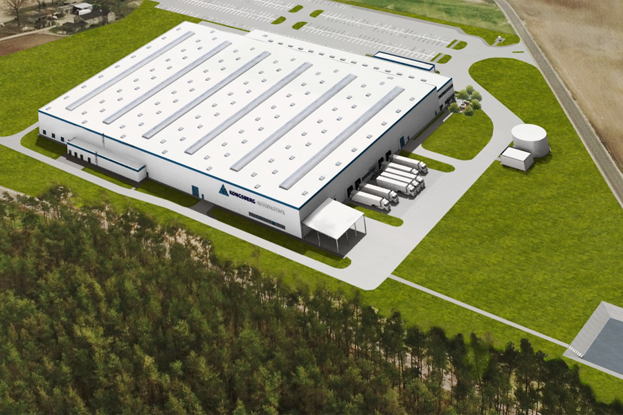 Wizualizacja fabryki Kongsberg Automotive pod Włocławkiem (grafika z materiałów promocyjnych inwestora)