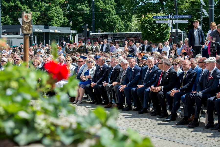 Jednym z najważniejszych wydarzeń roku 100-lecia odzyskania niepodległości była uroczysta sesja sejmiku województwa połączona z Forum Samorządowym, która odbyła się 14 maja na placu przed Urzędem Marszałkowskim w Toruniu, fot. Łukasz Piecyk