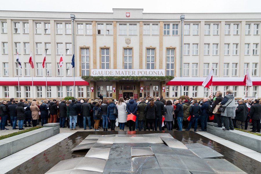 Spotkanie pracowników Urzędu Marszałkowskiego w ramach obchodów odzyskania niepodległości, fot. Łukasz Piecyk