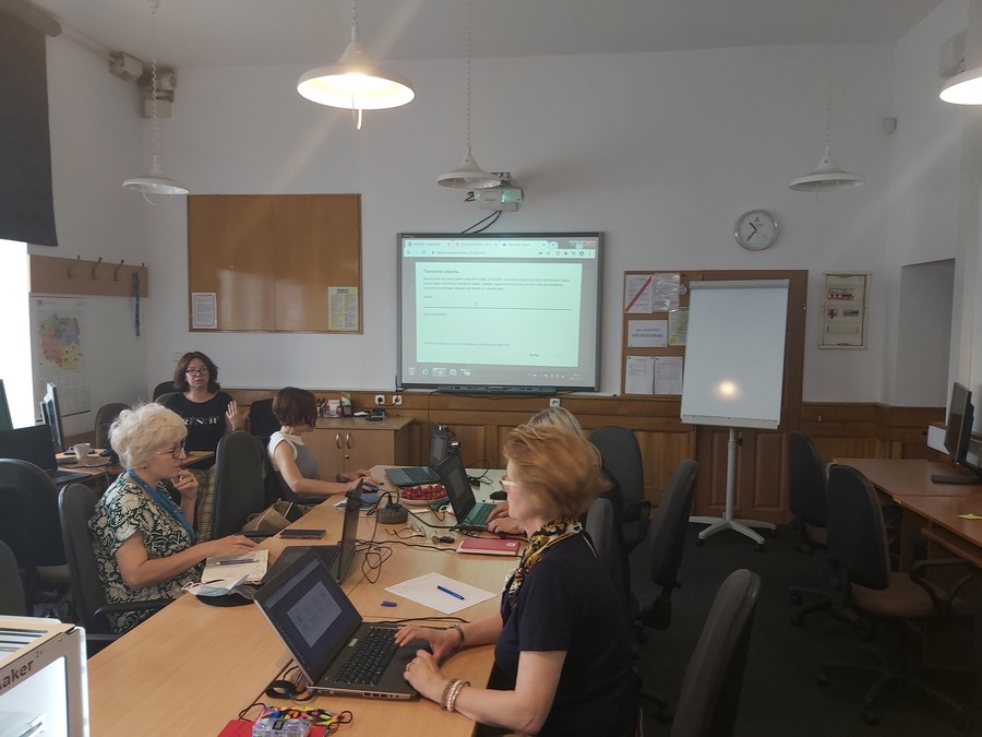 Nauczyciele konsultanci  KPCEN w Bydgoszczy na szkoleniu  z zakresu MS Teams - grupa 2